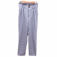 グレイル GRL テーパードパンツ ハイウエスト M 紫 パープル /YK ●RY