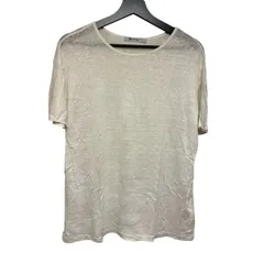 C455 T by Alexander Wang レディース リネンシルク Tシャツ XS 白のサムネイル