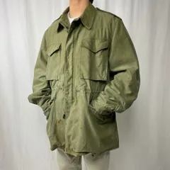50年代 U.S.ARMY 米軍実品 M-51 ミリタリー フィールドジャケット メンズXL相当 古着 50s M-1951 ヴィンテージ VINTAGE オリーブグリーンのサムネイル