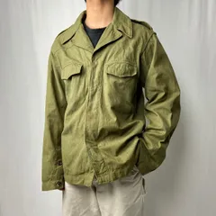 50年代 フランス軍 M-47/52 フィールドジャケット 軽量型 メンズL相当 古着 50s ヴィンテージ VINTAGE ユーロミリタリー オリーブグリーン