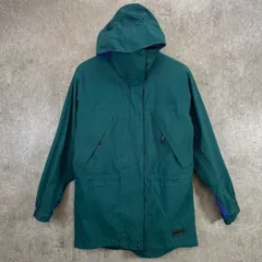 90年代 L.L.Bean エルエルビーン GORE-TEX ゴアテックス マウンテンパーカー レディースM相当 古着 90s VINTAGE ヴィンテージ リップストップ フリースライナー付き 緑色 ブルー