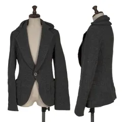 ジュンヤワタナベ コムデギャルソンJUNYA WATANABE COMME des GARCONS ウールニットジャケット グレーSのサムネイル