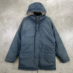 80年代 Eddie Bauer エディーバウアー グースダウンジャケット メンズL相当 古着 80s VINTAGE ヴィンテージ フード着脱 マウンテンパーカー マンパ 黒タグ フェードブラック 墨黒