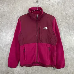 THE NORTH FACE ザ ノースフェイス デナリジャケット レディースM 古着 ナイロンxフリースジャケット アウトドアジャケット 赤紫色 ポーラテック 