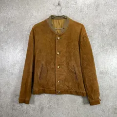 ヴィンテージ スエードレザージャケット メンズL相当 古着 VINTAGE ブルゾン スポーツジャケット ユーロ キャメルブラウン 茶色