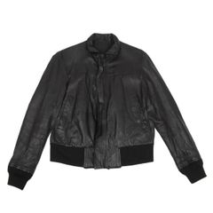 ワイズフォーメンY's for men カンガルーレザーリングジップブルゾン 深緑2