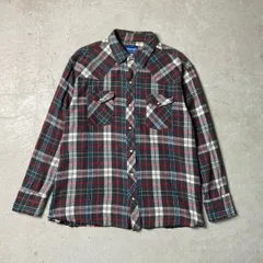 90年代 Wrangler ラングラー チェック柄 ウエスタン ライトネルシャツ メンズXL相当 古着 90s VINTAGE ヴィンテージ