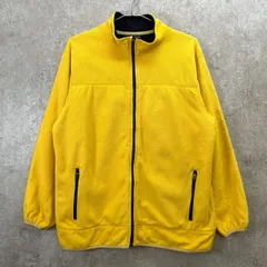 00年代 LANDS' END ランズエンド フルジップ フリースジャケット メンズM~L相当 古着 00s Y2K ヴィンテージ VINTAGE アウトドアジャケット 黄色