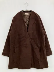 SENSE OF PLACE ノーカラーコート Freeサイズ ブラウン