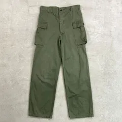 40年代 U.S.ARMY 米軍実品 13スター M-43 コットンサテン カーゴパンツ メンズW32相当 古着 40s ヴィンテージ VINTAGE ガスフラップ フィールドパンツ オリーブグリーン