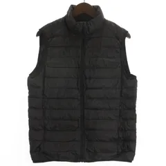 ユニクロ UNIQLO ダウン ベスト ブラック M ■ECD001