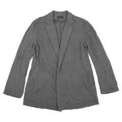 サイトS'YTE コットンポリワッシャー加工ボタンレス天竺ジャケット グレー3