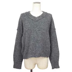 アー・ヴェ･ヴェ ミッシェルクラン a.v.v MIXヤーンショートニット L グレー