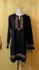 チュニック　刺繍　可愛い　長袖　サイズL　NO6
