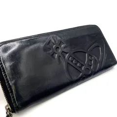 Vivienne Westwood ヴィヴィアンウエストウッド　長財布　ウォレット　レザー　ブラック　オーブ　ロゴ