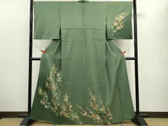 平和屋着物■訪問着　枝花文　暈し染め　金銀彩　小田急扱い　正絹　逸品　CABD0940ze