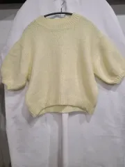 ZARA ザラ 黄色 カラー ニット 半袖 セーター