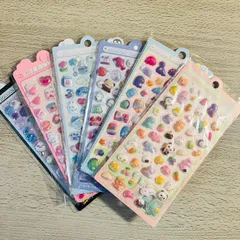 ぷっくりシール　6枚セット