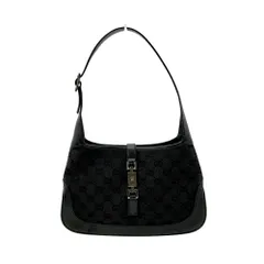 グッチ GUCCI ジャッキー ショルダーバッグ GGキャンバス 01147 ブラック【中古】