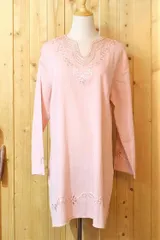 チュニック　刺繍　可愛い　長袖　サイズL　NO7