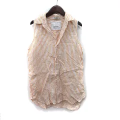 ジャーナルスタンダード レリューム JOURNAL STANDARD relume シャツ ブラウス ストライプ シアー F オレンジ /YI