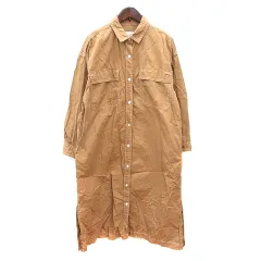 アーバンリサーチ ドアーズ URBAN RESEARCH DOORS FORK&SPOON シャツワンピース ロング 長袖 One M ベージュ /MN