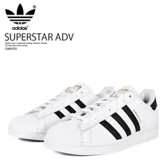 [メンズ サイズ] adidas (アディダス) SUPERSTAR ADV (スーパースター ADV) ローカット スニーカー スケボー スケシュー カジュアル ストリート レトロ クラシック ローテク ロープロ 薄底 (ホワイト/ブラック) GW6930