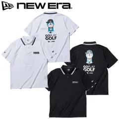 新品 NEWERA ニューエラ 正規品 半袖 ポロシャツ ポロ ゴルフ ドラえもん コラボ 刺繍 プリント ユニセックス メンズ レディース 白 ホワイト 黒 ブラック 大きいサイズ M L LL 2L XXL 3L