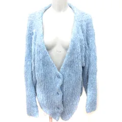ミスティック mystic カーディガン ニット ロング 長袖 F 青 ブルー /RT