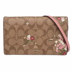 【返品OK】コーチ ショルダーウォレット F29368 PVC シグネチャー フラワー ショルダーバッグ 斜め掛けバッグ 長財布【送料無料】【中古】