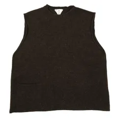 45rpm 45R ウールニットベスト 焦げ茶4