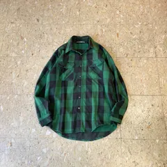 80s USA製 【Prentiss】 プレンティス ヘビーフランネル ヘビネル シャツ バッファローチェック size.L