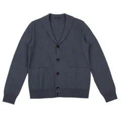 セオリーTheory ウールニットジャケット ブルーグレーXS