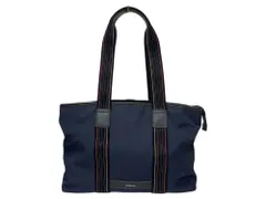 Paul Smith (ポールスミス) ビジネストートバッグ マルチストライプ レザー ネイビー メンズ/065