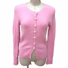 ザラ ZARA カーディガン ニット 長袖 S ピンク /YK