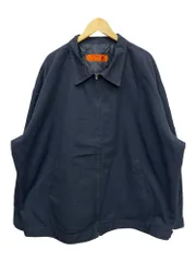 RED KAP (レッドキャップ) 中綿ワークジャケット ブルゾン 裏地キルティング 古着 4XL ブラック メンズ/065