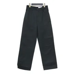 BEAUTY&YOUTH ビューティアンドユース パンツ ブラック 黒 サイズ:M | コットンサージ センタープレス ストレートパンツ | フルレングス ハイウエスト セミタイト ウォッシャブル | 日本製 | ボトムス ズボン【レディース】【中古】