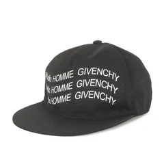 【美品】GIVENCHY ジバンシィ キャップ | Studio Homme GIVENCHY 波状ロゴ ナイロン ベースボールキャップ | ブラック 黒 | ブランド 帽子 | イタリア製【メンズ】【中古】のサムネイル