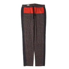 DRIES VAN NOTEN ドリスヴァンノッテン パンツ ブラック ブラウン オレンジ サイズ:48 | クロコダイル柄 バイカラー ストレッチコットン イージー パンツ | ボトムス ズボン【メンズ】【中古】のサムネイル