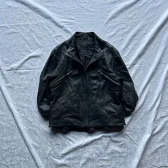 Y2K 00s 本革 レザージャケット ショート丈 ブラック シングルライダース フェアリーグランジ マクブリング ストリート アメカジ モード コンパクト レザーJK 森ガール 古着