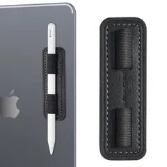 (黒色) USB-Cと第1/第2世代 Pro& Pencil Pencil 弾性強力粘着ホルダーステッカー付きApple 取り外し可能で耐久性のあるペンループ ホルダー Apple AhaStyle