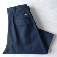 ■古着 Dickies ディッキーズ 874DN ワークパンツ チノ ダークネイビー 濃紺 実寸W34L30 【D1708】