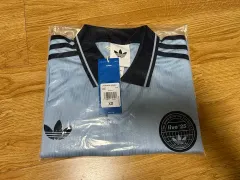 オアジス adidas コラボ ジャカード ジャージ ブルー