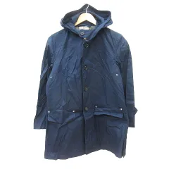 エディション Edition トゥモローランド コート 背抜き フード 38 M 紺 ネイビー /MN