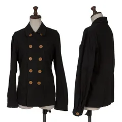 トリココムデギャルソンtricot COMME des GARCONS コットンウール天竺ダブルジャケット 黒M位