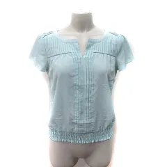 アナイ ANAYI ブラウス  切替 カットソー 半袖 38 M ミントグリーン /YI