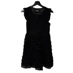 B096 JILL by JILLSTUART ジルバイジルスチュアート 膝丈ワンピース 黒 S