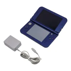 任天堂 Newニンテンドー3DS LL メタリックブルー ACアダプタ付 中古 a1