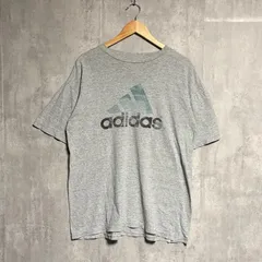 【希少】adidas アディダス Tシャツ M グレー パフォーマンスロゴ 3本ライン 銀タグ 90s ビンテージ ヴィンテージ 万国旗タグ 常田大希 在原みゆ紀 あいみょん スポーツ MIX ストリート ゆるだぼ オーバーサイズ 半袖 カナダ製生地 菅田将暉