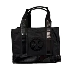 B096 Tory Burch トリーバーチ エラ ミニ トートバッグ ナイロン ブラック